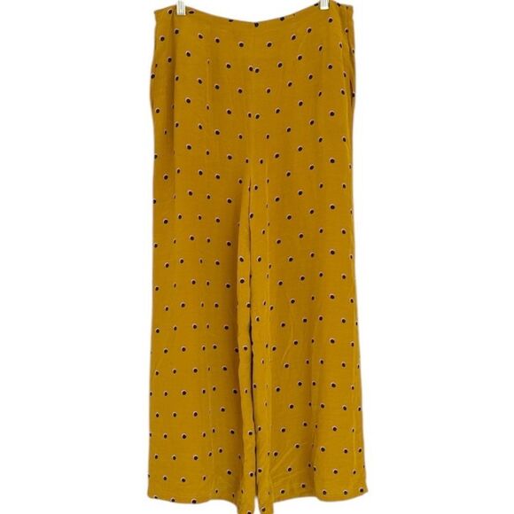 ASTR The Label Gold Print Polka Dot Wide Leg Viscose Pants Size Small - Picture 1 of 12